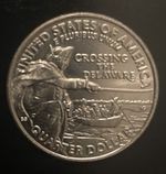 2021 Washington Quarter 25C Crossing the Delaware 