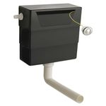 Nuie Concealed Dual Flush Cistern 3/6 Litres Top/Front Access Chrome Push Button