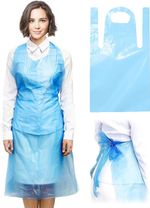 NEW 100 PK The Safety Zone ® Blue Polyethylene Aprons DAP10-28x46-BL