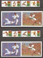ZAMBIA 1988 SG 562/565 + MS 566 MNH
