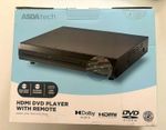 ASDA tech HDMI Dolby Audio DVD Player ATA24DP001A Region 2 Black