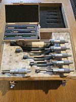 Mitutoyo 103-904-01 0-6" External Micrometer Set In Case + Setting Standards