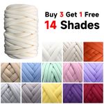 500g Super Thick Soft Chunky Wool Gaint Yarn DIY Bulky Arm Knitting Roving