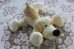 Primark Cream Plush Puppy Dog  Play and Learn Fluffy Soft Toy Comforter