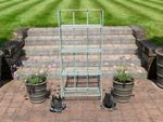 4 Tier Metal Plant Stand Garden Shelf Outdoor Flower Pot Display Storage Rack