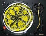 Stone Roses Lemon Inspired 12" SLIPMAT DJ TURNTABLES Slip Record Vinyl Matt