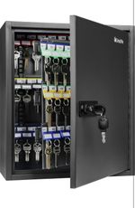 120 Position Key Cabinet with Combination & Key Lock Resettable Black Digital ✅