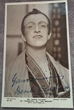 SIGNED Postcard Parkslee 70 D`Oyly Carte Gilbert & Sullivan Derek Oldham