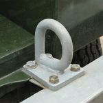 LAND ROVER SERIES 2/2A/3 HEAVY DUTY GALVANISED FRONT TOWING EYE (D RING - 242139