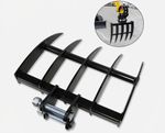 450mm 25mm Pins Mini Digger Rake Fits 90mm Dipper Excavator Rake Soil Rake | UK