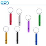 Colourful Metal Sports Whistle Loud Football Teacher Referee Keychain Keyring