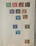 GB mix of 13 Stamps postage dues 1/2d to 5d Used