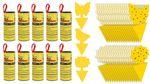 Fruit Fly Traps Yellow Sticky Fungus Gnat Killer Fly Catcher Roll Paper 18-90PKs
