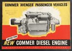 COMMER AVENGER DIESEL ENGINE PASSENGER VEHICLES Sales Brochure 1954 #515