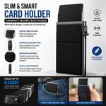 Slim Metal RFID Blocking Credit Card Holder Wallet Pop Up Case Minimalist