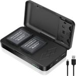 2 Pack LP-E17 Battery & Charger for Canon R50 R8 R100 RP T7i SL3 | 1500mAh Fast 