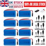 7.4V 2000mAh Lipo Battery 2S Pack for RC Car Aircraft Syma 822 MJX T640 F39 F49