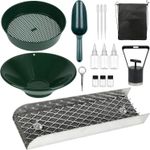12 Inch Gold Panning Kit with Portable Sluice Box, Complete Gold Prospecting Kit