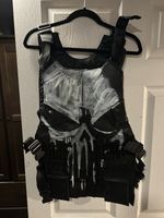 Net Flix Punisher Vest Leather. Large But Very Adjustable For Size It’s Thin