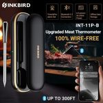 Inkbird Wireless Bluetooth Meat Thermometer INT-11P-B BBQ Gauge Cooking Grill CF