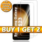 Clear Gorilla Tempered Glass Screen Protector For Samsung Galaxy S23 & S23+ Plus