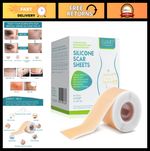 Medical Grade Silicone Scar Sheets - Scar Removal Tape for Acne, C-Section & Kel