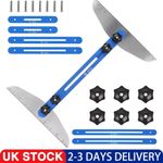 1Set Stair Tread Template Tool Length Adjustable 11''-60'' Measuring Jig Gauge