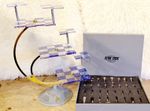 STAR TREK FRANKLIN MINT TRI CHESS PIECES & Tri dimentional board combination inc