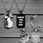 Custom New Born Baby Photo text Engraved DogTag Pendent Personalised keepsake