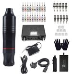 Rotary Complete Tattoo Pen Kit Professional Javelin Machine Starter Set GUN20Ink