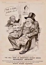 1899 large cartoon print - advert for monkey brand soap  ( kruger )