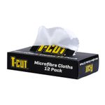 T-Cut 12 Large Microfibre Cloths Cleaning Detailing Towel Drying Polishing