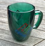 Rare ENRON mug - Green. Enron UK Corporate gift stock item.