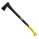 JCB Splitting Axe Pro XL 36? 92cm Wood Log Fiberglass Ergonomic Protective Cover