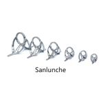 6pcs Stainless Steel Boat Rod Guides Heavy Saltwater Double-foot Guides Trolling