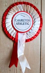 CHARLTON ATHLETIC VINTAGE ROSETTE
