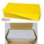 30Pcs Beeswax Sheets Beeswax Foundation Sheets Beeswax For Candle Making Natural