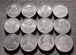 SET OF TWELVE COINS OF POLAND (PEOPLE'S REPUBLIC) - POLISH MONARCHS SERIES
