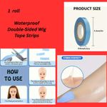 Waterproof Double‑Sided Wig Tape Strips –Invisible Lace Front Toupee Fix