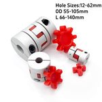 CNC Shaft Coupler Flexible Plum Spider Jaw Coupling Stepper Motor