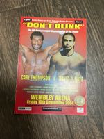 DAVID HAYE vs CARL THOMPSON  Very Rare Boxing Program  Wembley Arena 2004 8” X 6