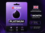 Tinder Platinum 1 Month Membership - Digital Code | Instant Delivery - UK