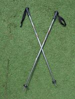 Rossignal Alpine Ski Poles RPM Power Alloy Oval Made In Italy Silver 115cm