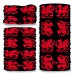 G-624 Wales welsh dragon headwear snood bandana multifunctional recycled plastic