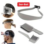 3Pcs Hair Cutting Positioning Comb Transition Guide Template with Ribbon New UK-