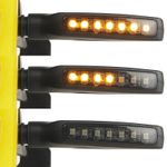 Warrior Sequential LED Bike Indicators - 12V, Universal Fit, Pair (E-Marked)