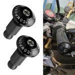 2x Universal Motorbike Bar Ends Motorcycle Handlebar End Weights Plugs Grips