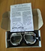HALCYON BS4110 1960's 1970's MOTORCYCLE GOGGLES MADE IN ENGLAND SUPERB CONDITION