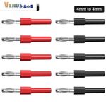 4mm Copper Banana Plug to 4mm Female Adapter Multimeter Connector 30V