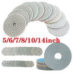 30-3000Grit Diamond Grinding Pad Wet Dry for Granite Stone Concrete Marble Floor